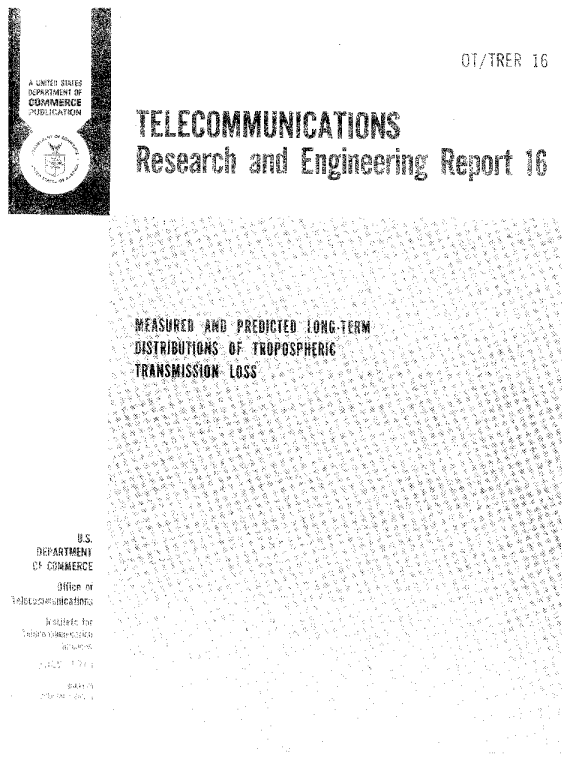 Measured and Predicted Long-Term Distributions of Tropospheric Transmission Loss