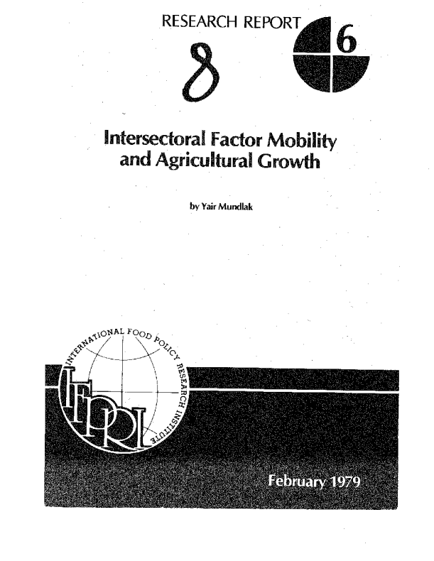 Intersectoral factor mobility and agricultural growth