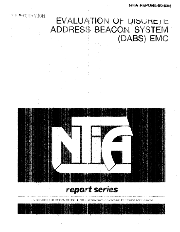 Evaluation of Discrete Address Beacon System (DABS) EMC