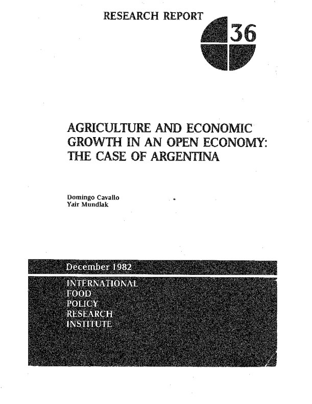 Agriculture and economic growth in an open economy