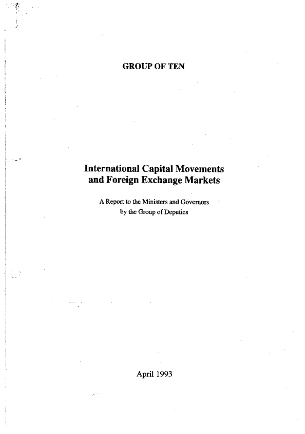 International capital movements and foreign exchange markets