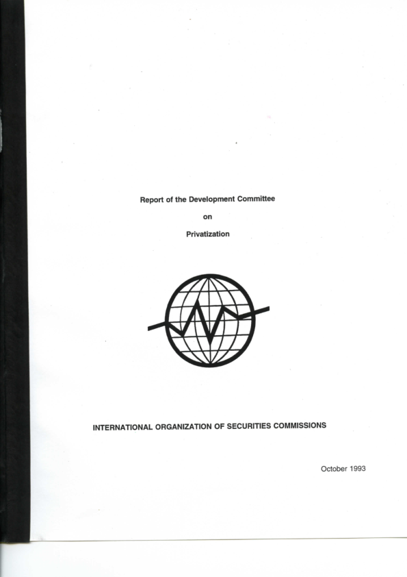 Report on Privatization