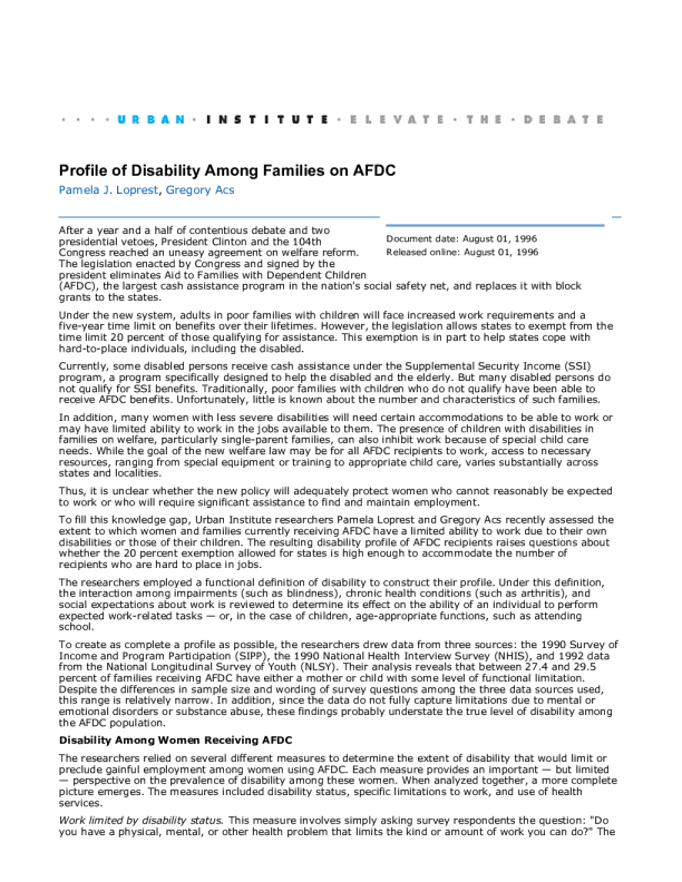 profile-of-disability-among-families-on-afdc