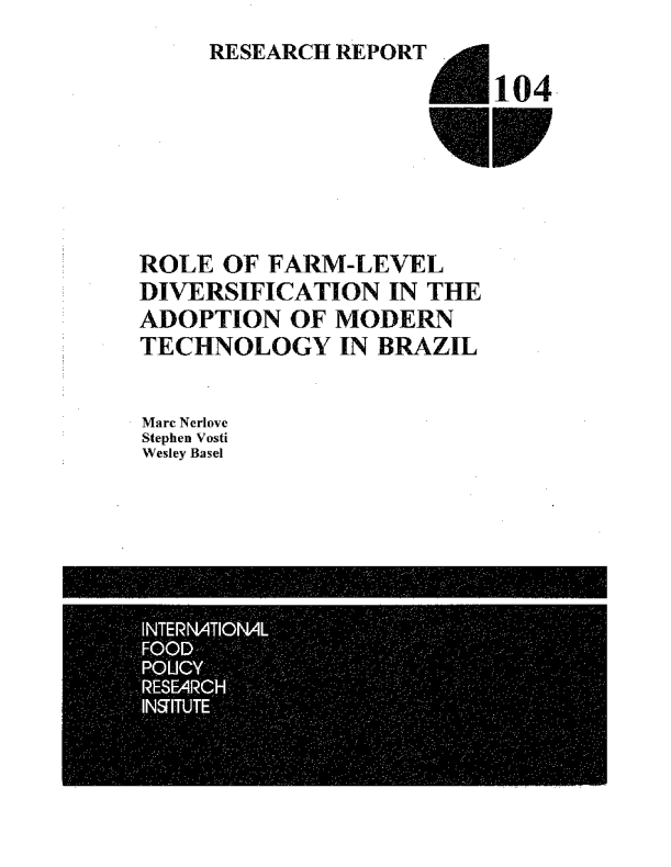 Role of farm-level diversification in the adoption of modern technology in Brazil