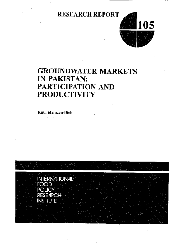 Groundwater markets in Pakistan