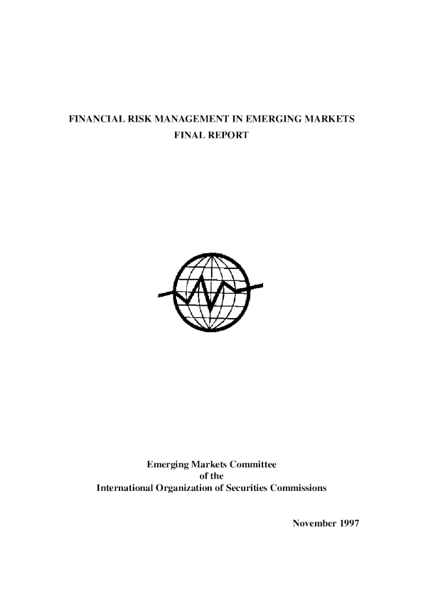 Financial Risk Management in Emerging Markets