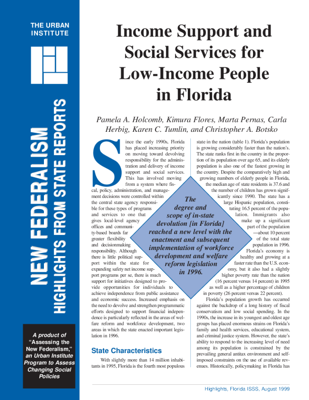 Support and Social Services for People in Florida