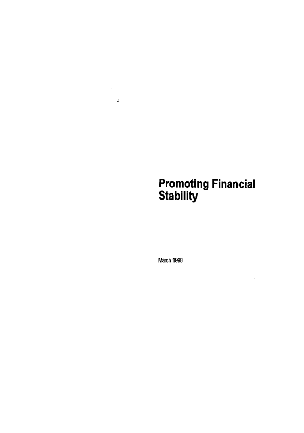 Promoting financial stability 