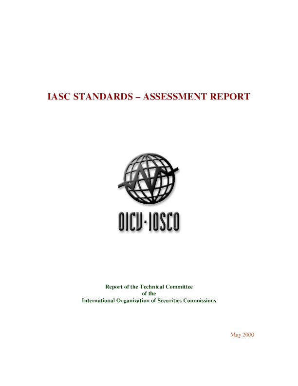 IASC Standards - Assessment Report