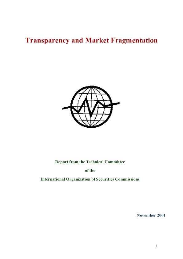 Transparency and Market Fragmentation