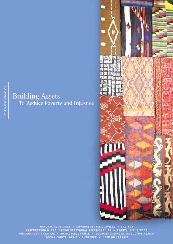 Building Assets to Reduce Poverty and Injustice