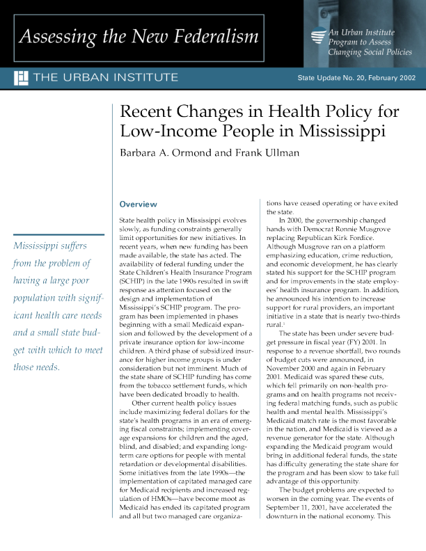 recent-changes-in-health-policy-for-low-income-people-in-mississippi