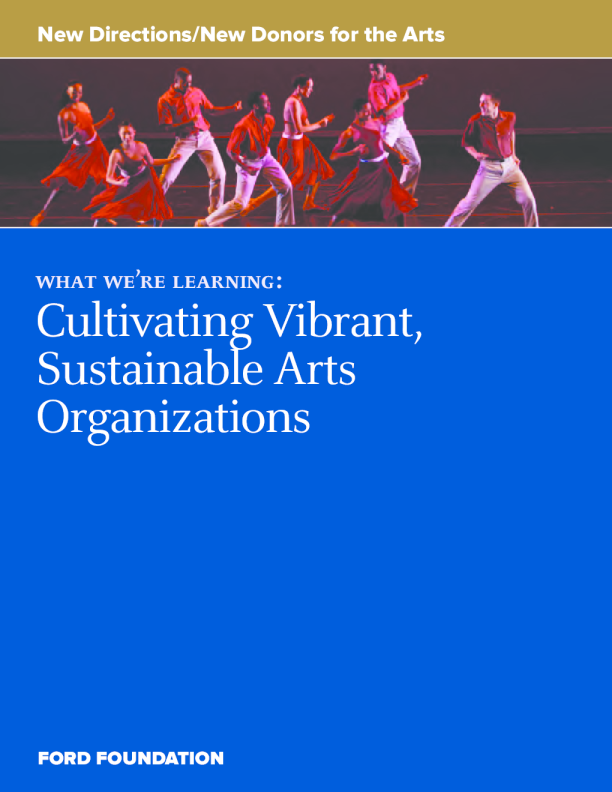 New Directions/New Donors for the Arts