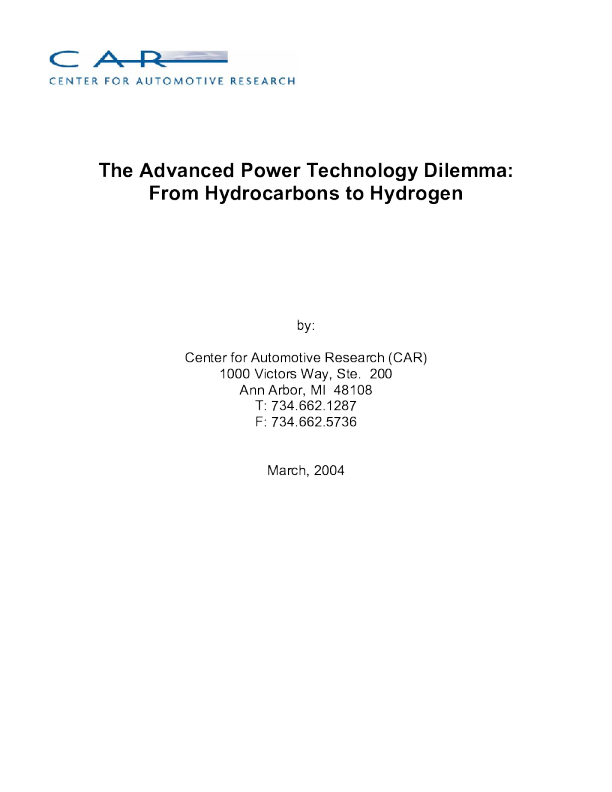 先进能源技术困境：从烃类到氢气