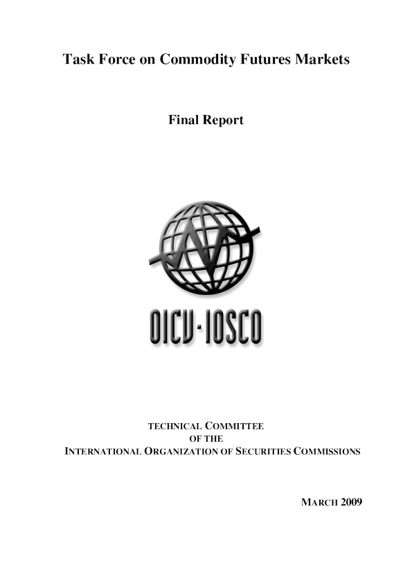 Task Force on Commodity Futures Markets