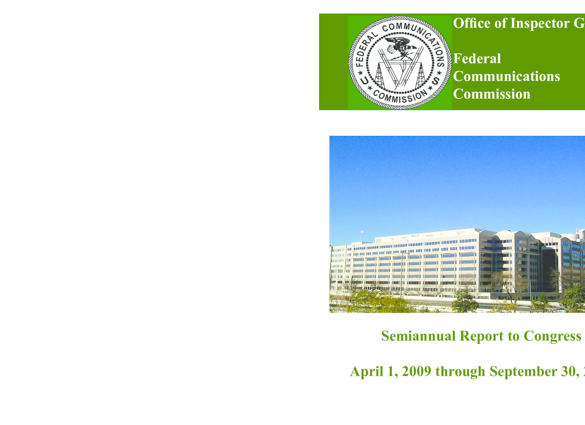Semi-Annual Report by the Office of Inspector General