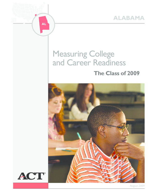 Measuring College and Career Readiness 2009: Alabama