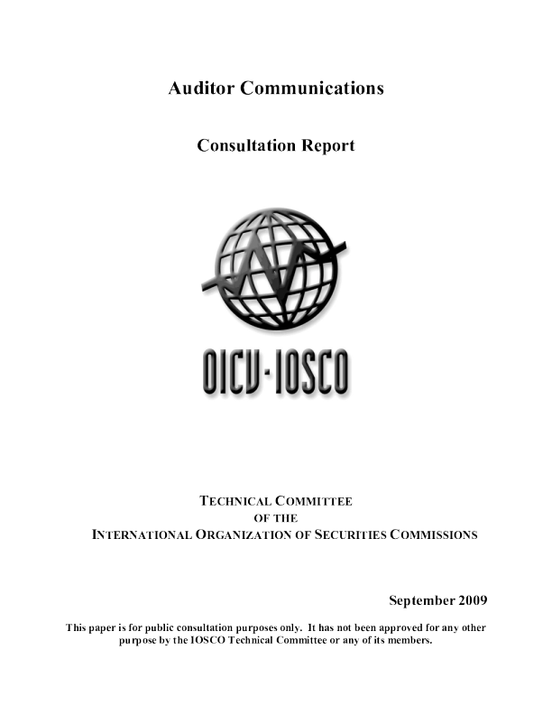 Auditor Communications