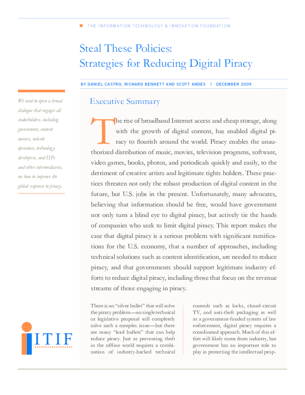 窃取这些政策：减少数字盗版的策略