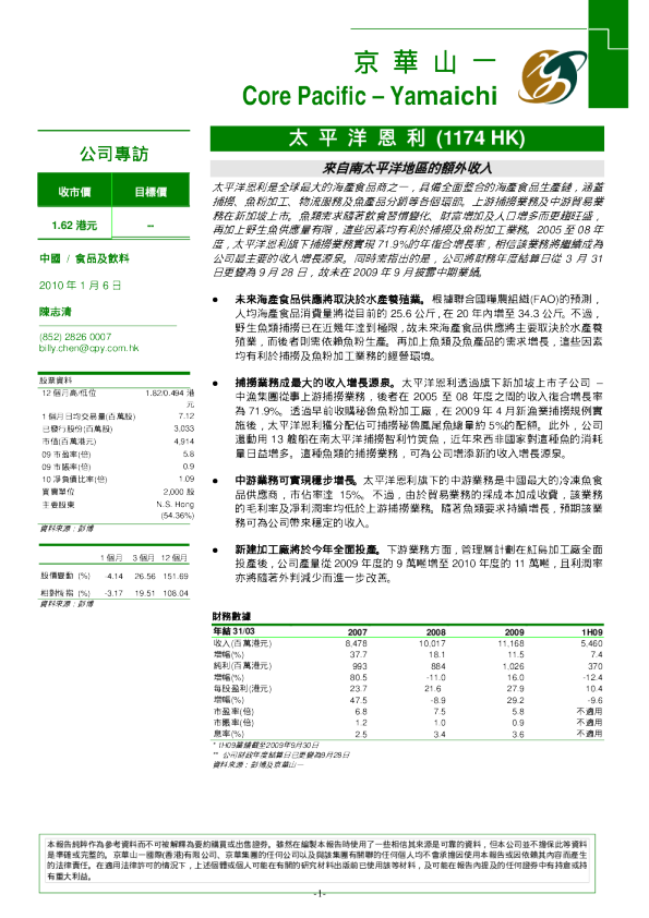 太平洋恩利：来自南太平洋地区的额外收入