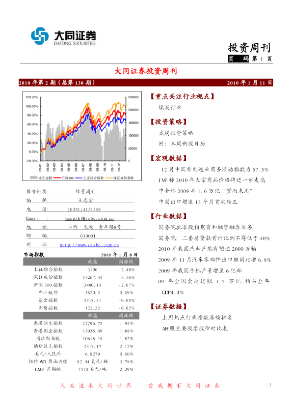 大同证券投资周刊