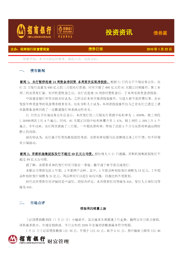 招商银行债券篇