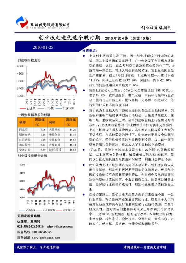 创业板走进优选个股时期