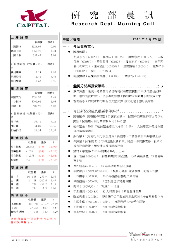 群益证券研究部晨讯