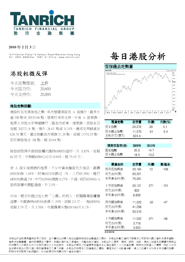 敦沛金融每日港股分析