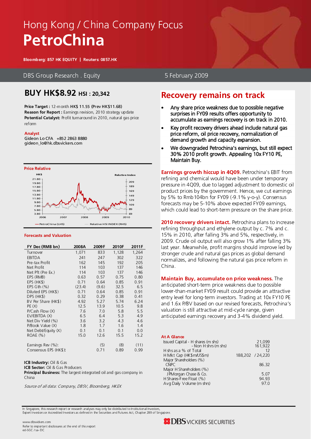 00857 HK PetroChina Recovery Remains On Track 00857-hk-petrochina-recovery-remains-on-track