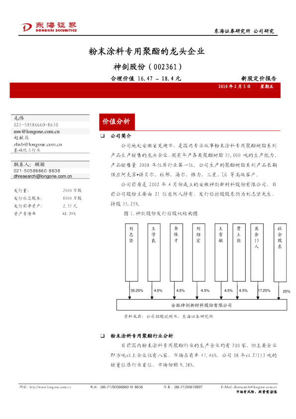 粉末涂料专用聚酯的龙头企业
