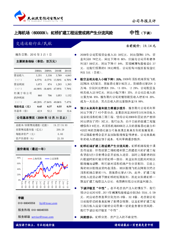 虹桥扩建工程运营或将产生分流风险