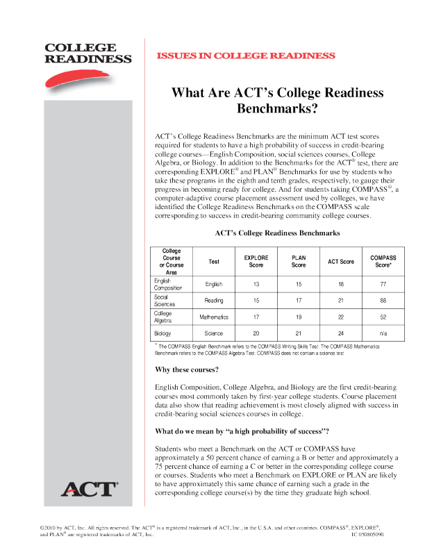 Issues in College Readiness