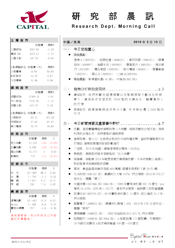 群益证券研究部晨讯