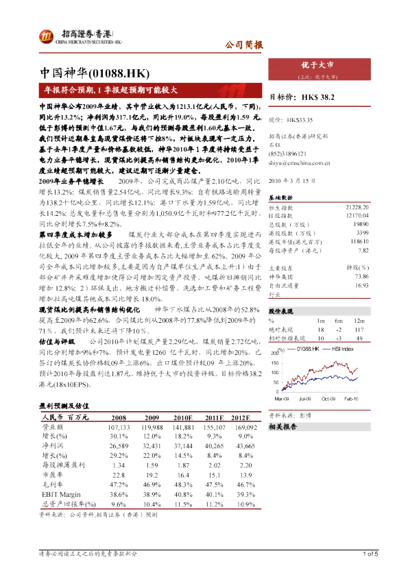 年报符合预期, 1季报超预期可能较大
