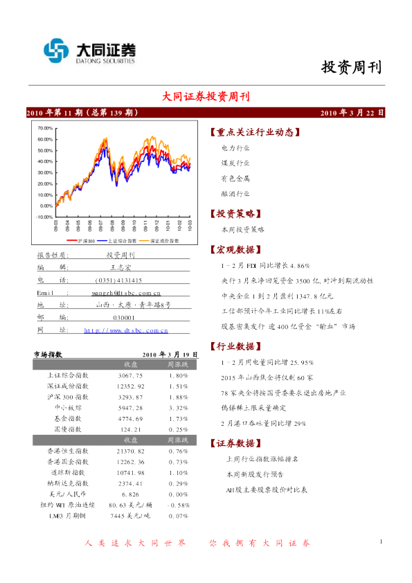 大同证券投资周刊