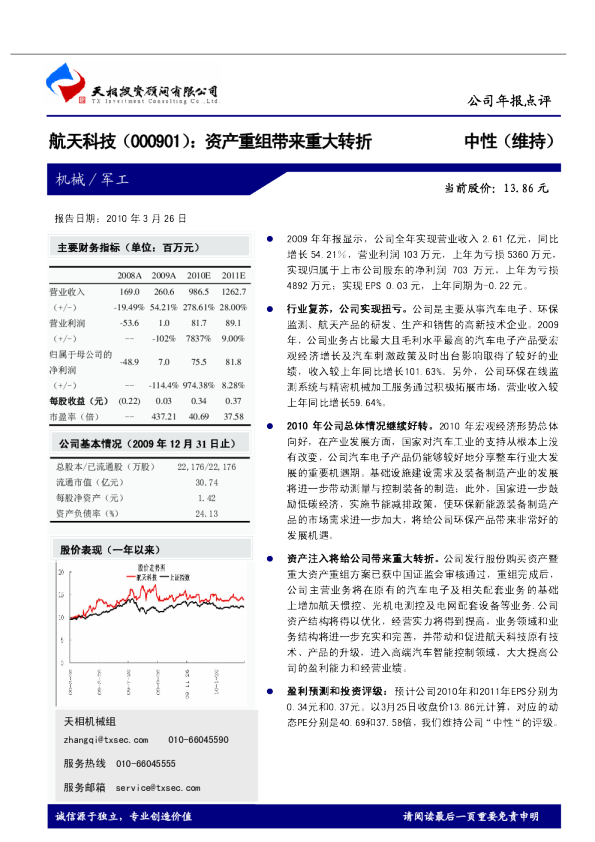 资产重组带来重大转折