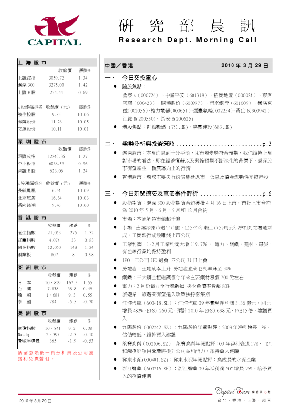 群益证券研究部晨讯