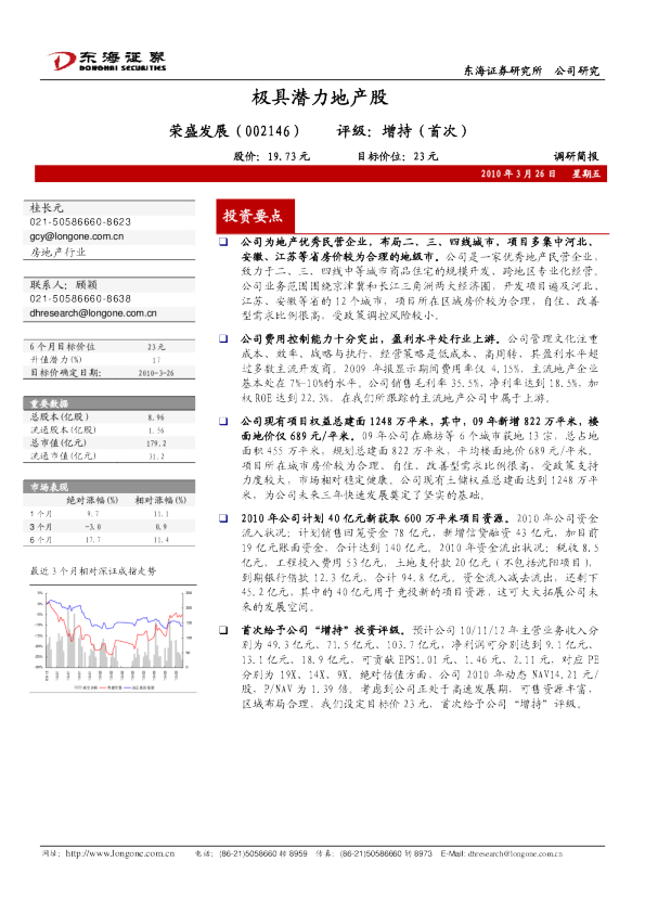 极具潜力地产股