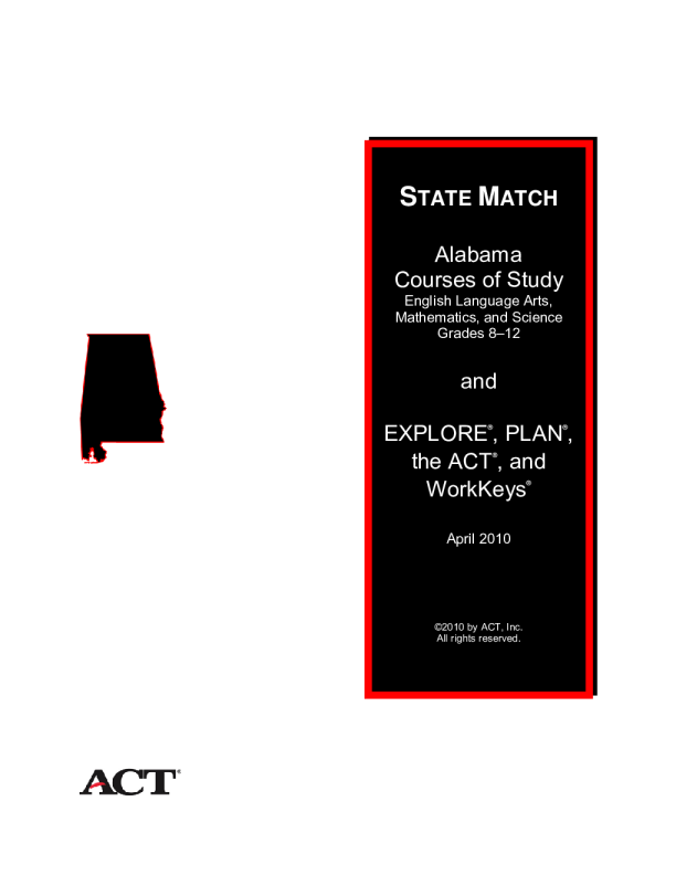 Alabama courses of study