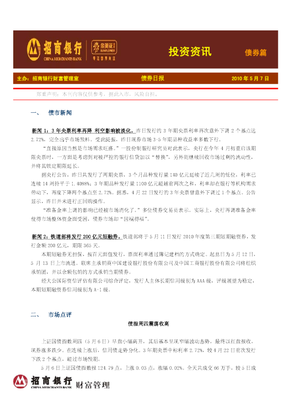 金葵花投资资讯债券篇