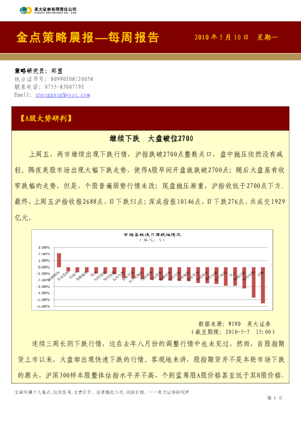 英大证券金点策略晨报