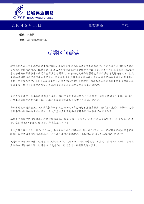 豆类期货早报：豆类区间震荡