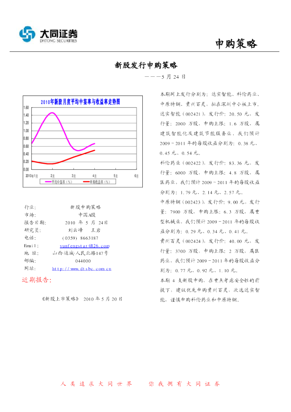新股发行申购策略