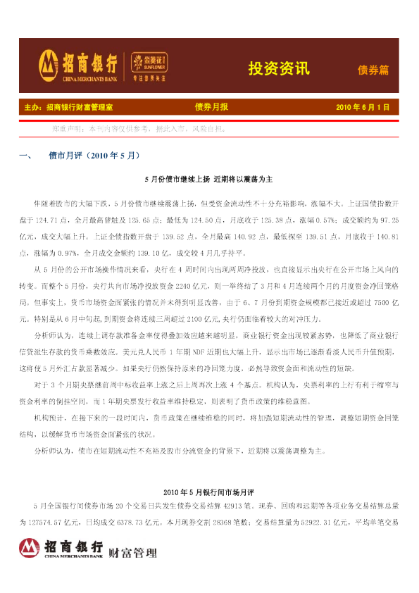 金葵花投资资讯债券篇