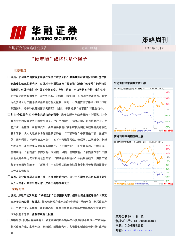 策略周刊：“硬着陆”或将只是个幌子