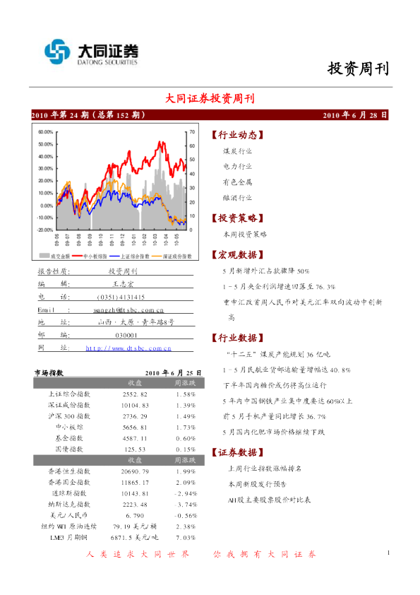 大同证券投资周刊