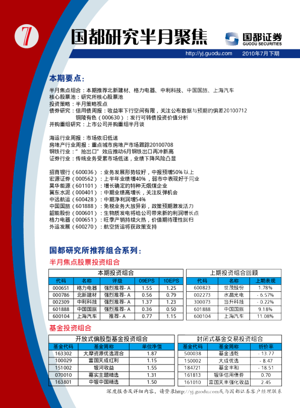 国都研究半月聚焦2010年7月下期