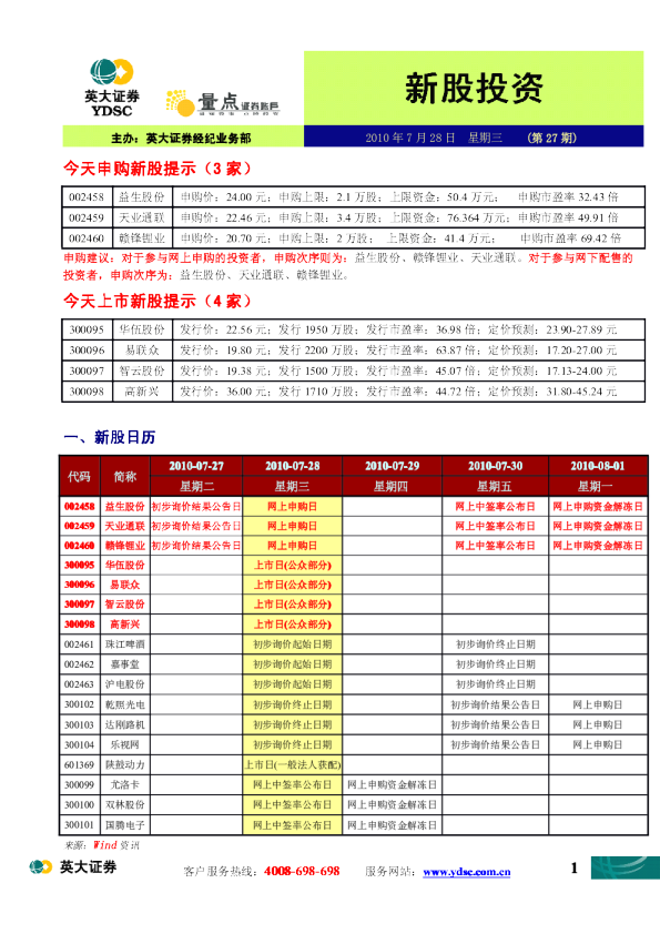 “量点”新股投资