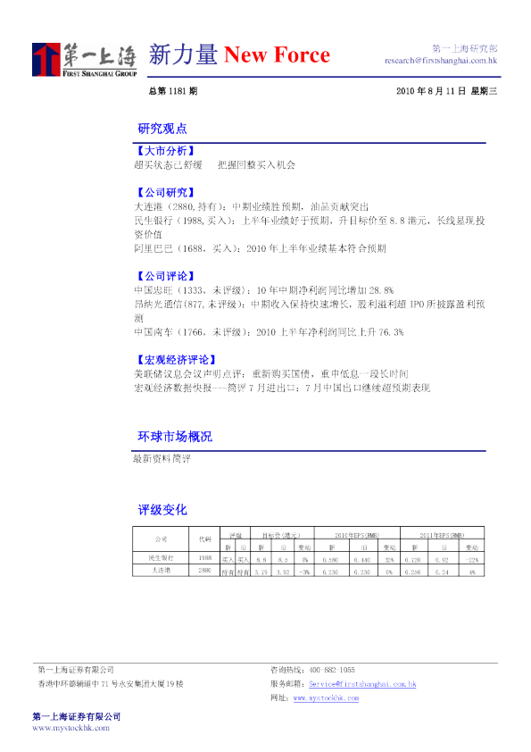 第一上海证券新力量